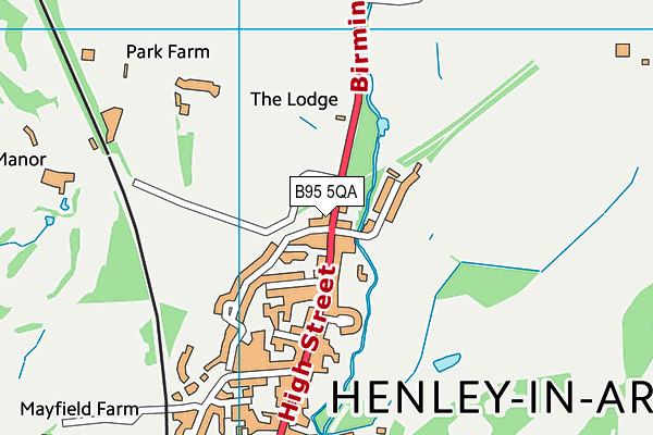 Henley Golf & Country Club map (B95 5QA) - OS VectorMap District (Ordnance Survey)