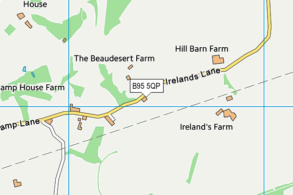 B95 5QP map - OS VectorMap District (Ordnance Survey)