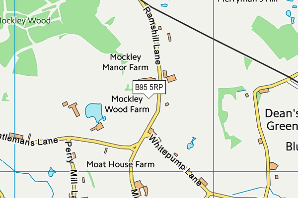 B95 5RP map - OS VectorMap District (Ordnance Survey)