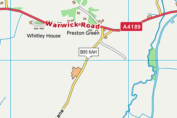 B95 6AH map - OS VectorMap District (Ordnance Survey)