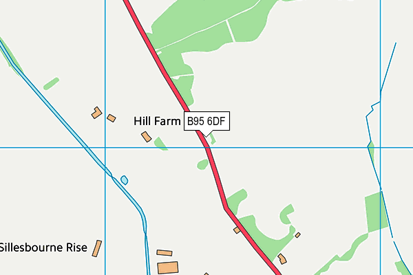 B95 6DF map - OS VectorMap District (Ordnance Survey)