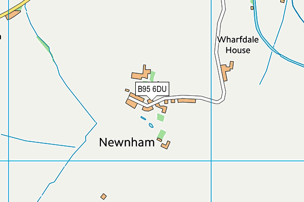 B95 6DU map - OS VectorMap District (Ordnance Survey)