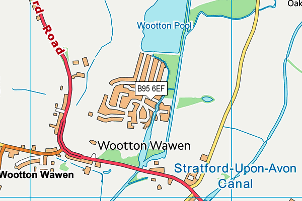 B95 6EF map - OS VectorMap District (Ordnance Survey)