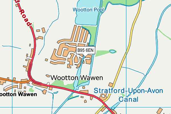 B95 6EN map - OS VectorMap District (Ordnance Survey)