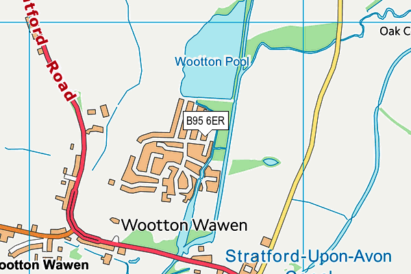 B95 6ER map - OS VectorMap District (Ordnance Survey)