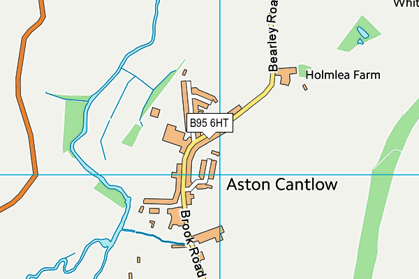 B95 6HT map - OS VectorMap District (Ordnance Survey)