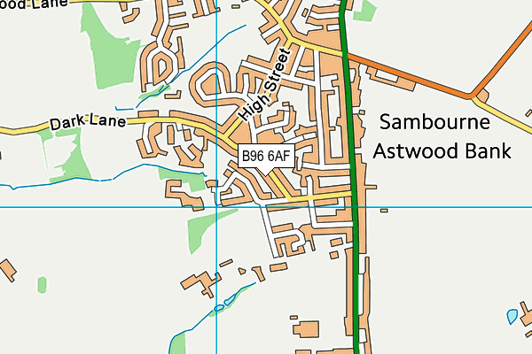 B96 6AF map - OS VectorMap District (Ordnance Survey)