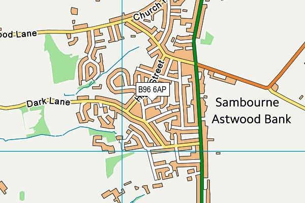 B96 6AP map - OS VectorMap District (Ordnance Survey)