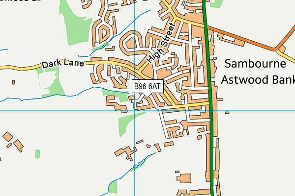 B96 6AT map - OS VectorMap District (Ordnance Survey)