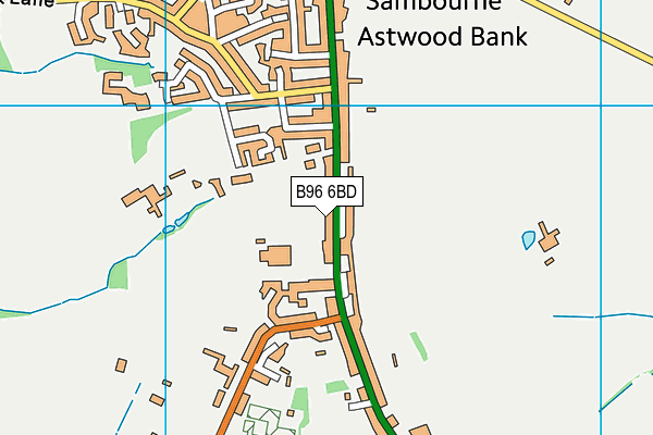 B96 6BD map - OS VectorMap District (Ordnance Survey)