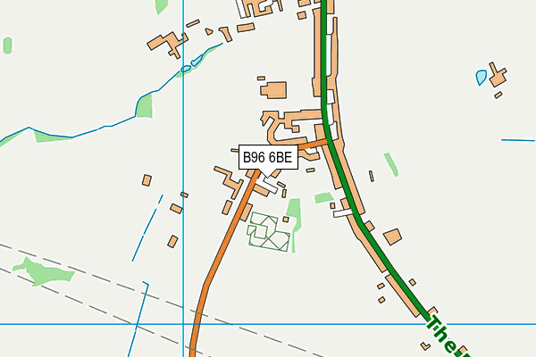 B96 6BE map - OS VectorMap District (Ordnance Survey)