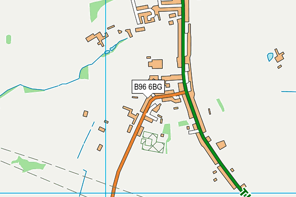 B96 6BG map - OS VectorMap District (Ordnance Survey)