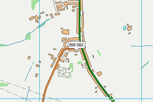 B96 6BX map - OS VectorMap District (Ordnance Survey)