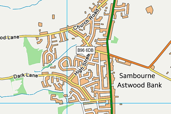 B96 6DB map - OS VectorMap District (Ordnance Survey)