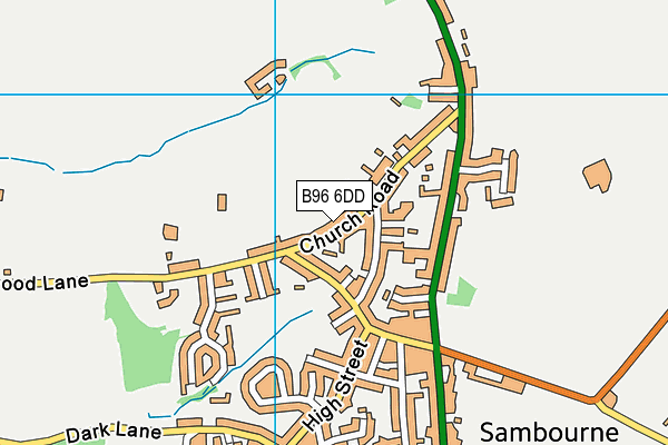 B96 6DD map - OS VectorMap District (Ordnance Survey)