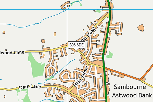 B96 6DE map - OS VectorMap District (Ordnance Survey)