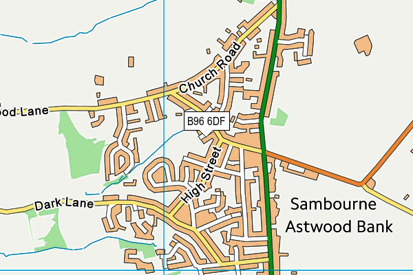 B96 6DF map - OS VectorMap District (Ordnance Survey)