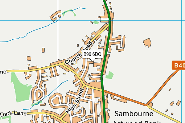 B96 6DQ map - OS VectorMap District (Ordnance Survey)