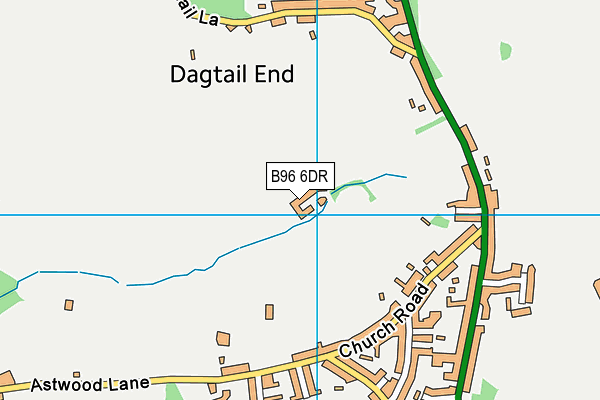 B96 6DR map - OS VectorMap District (Ordnance Survey)