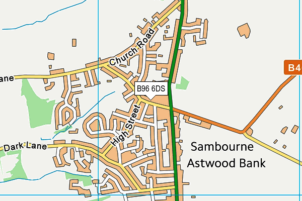 B96 6DS map - OS VectorMap District (Ordnance Survey)