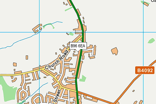 B96 6EA map - OS VectorMap District (Ordnance Survey)