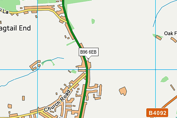 B96 6EB map - OS VectorMap District (Ordnance Survey)