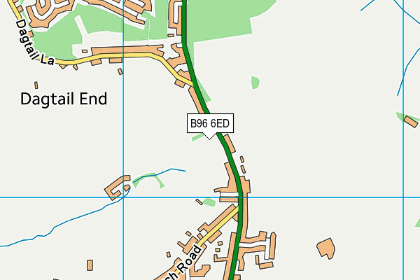 B96 6ED map - OS VectorMap District (Ordnance Survey)