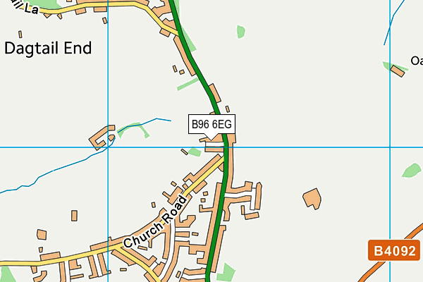 B96 6EG map - OS VectorMap District (Ordnance Survey)