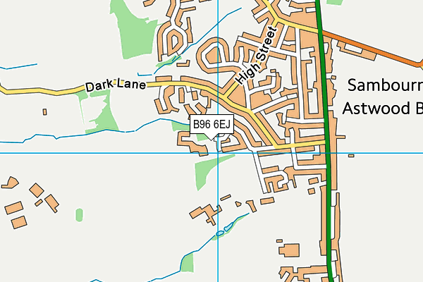 B96 6EJ map - OS VectorMap District (Ordnance Survey)