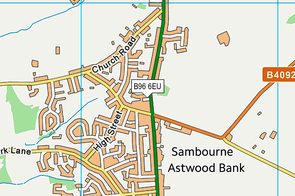 B96 6EU map - OS VectorMap District (Ordnance Survey)