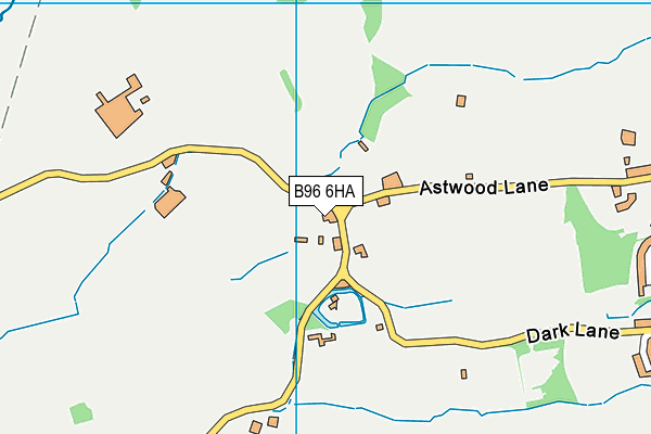 B96 6HA map - OS VectorMap District (Ordnance Survey)