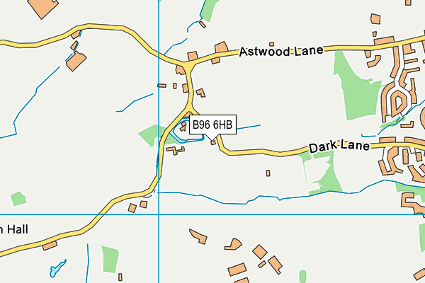 B96 6HB map - OS VectorMap District (Ordnance Survey)