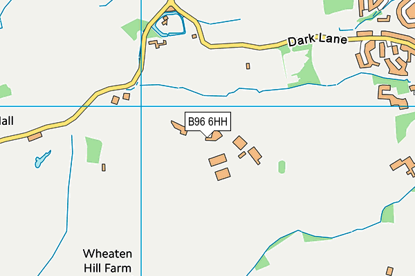 B96 6HH map - OS VectorMap District (Ordnance Survey)