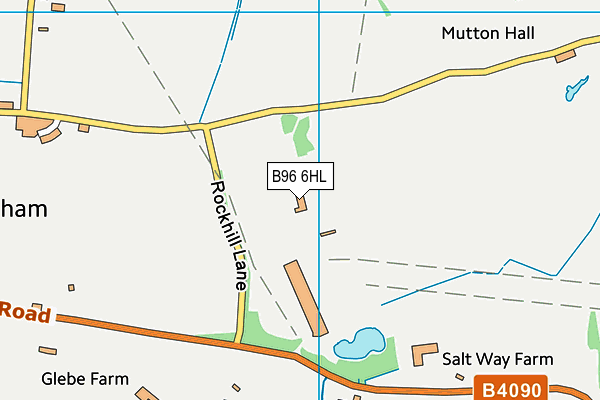 B96 6HL map - OS VectorMap District (Ordnance Survey)