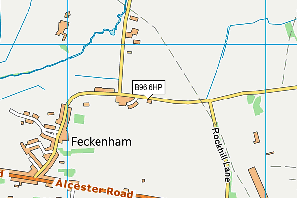 B96 6HP map - OS VectorMap District (Ordnance Survey)