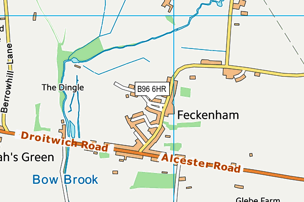 B96 6HR map - OS VectorMap District (Ordnance Survey)