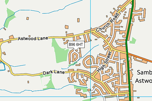 B96 6HT map - OS VectorMap District (Ordnance Survey)