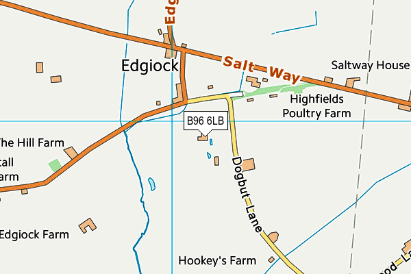 B96 6LB map - OS VectorMap District (Ordnance Survey)