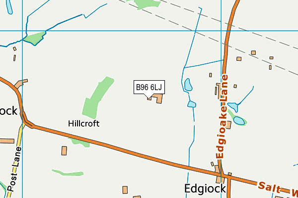 B96 6LJ map - OS VectorMap District (Ordnance Survey)