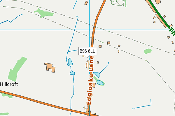 B96 6LL map - OS VectorMap District (Ordnance Survey)