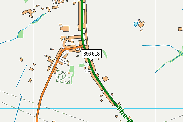 B96 6LS map - OS VectorMap District (Ordnance Survey)