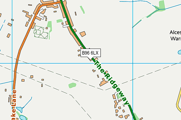 B96 6LX map - OS VectorMap District (Ordnance Survey)