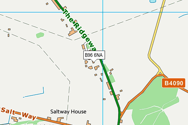 B96 6NA map - OS VectorMap District (Ordnance Survey)