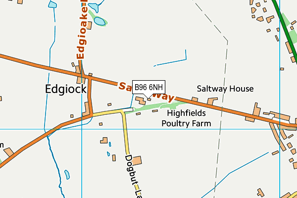 B96 6NH map - OS VectorMap District (Ordnance Survey)