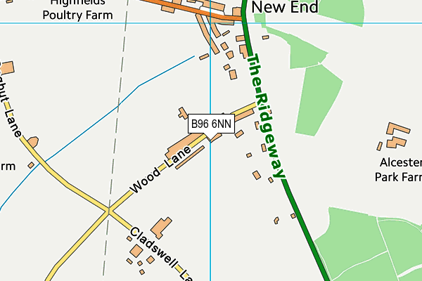 B96 6NN map - OS VectorMap District (Ordnance Survey)
