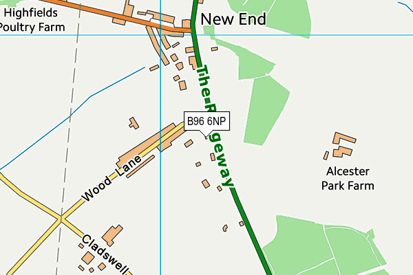 B96 6NP map - OS VectorMap District (Ordnance Survey)