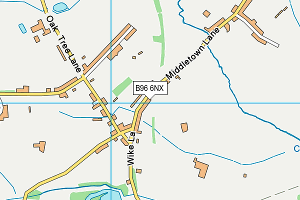 B96 6NX map - OS VectorMap District (Ordnance Survey)