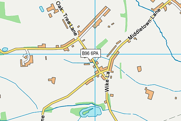 B96 6PA map - OS VectorMap District (Ordnance Survey)