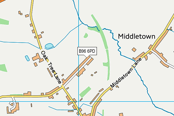 B96 6PD map - OS VectorMap District (Ordnance Survey)