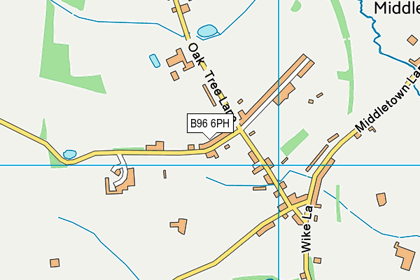 B96 6PH map - OS VectorMap District (Ordnance Survey)